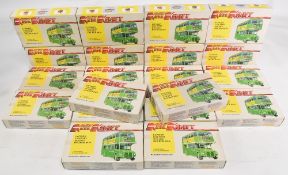 Vintage Keil Craft London County Double Decker Bus K325 1/72 scale model kit, unmade old shop