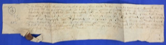 GREAT BRITAIN - EARLY OBLIGATION BOND, KING’S LYNN, Norfolk 1566 - manuscript on vellum document