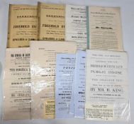 PROPERTY SALES NOTICES - several large printed Notices, some 19th century and Plans – 1x box