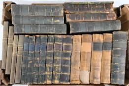 PROCEEDINGS OF THE SOCIETY OF ANTIQUARIES 1849-1920s - 56 vols, hardback with many illustrations,