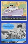 GREAT BRITAIN: SHIPPING (2) UNION-CASTLE LINE MOTORSHIPS 1930s - very attractive 40 page brochure