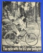 RUDGE WHITWORTH BICYCLES 1935 - 29 page catalogue illustrating their full range of 21 bicycles