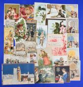 PICTORIAL TRADE CARDS - GREAT BRITAIN; COLLECTION of 25 different 1870-1890s. All beautiful