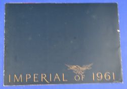 AUTOMOBILES - IMPERIAL 1959-60 - very large and very attractive fold out 6 page brochure, has