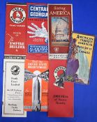RAILWAYS - UNITED STATES - Collection of 6 different TOURIST BROCHURES 1930s - tourist brochures and