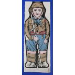 GREAT BRITAIN - CHILDREN - WORLD WAR I “BOY SCOUT” CHILDRENS RAG DOLL c1916. Multicoloured printed