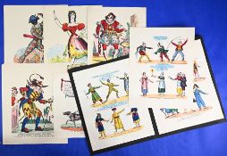 THEATRE PRINTS (8) by G Skelt dated 1903, 04 and 05, hand coloured, great for presentation, ready to
