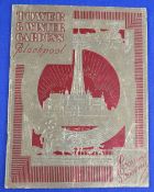 GREAT BRITAIN - ENTERTAINMENT - BLACKPOOL TOWER & WINTER GARDENS. PROGRAMME SOUVENIR 1930s. A very