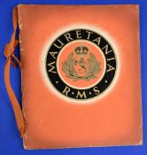GREAT BRITAIN - SHIPPING - THE NEW MAURENTANIA 1937 – a large impressive 22 page souvenir booklet