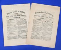 EARLY STAMP COLLECTING - UNITED STATES - THE AMERICAN JOURNAL OF PHILATELY (2) September and