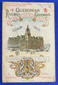 RAILWAYS - GLASGOW; CALEDONIAN RAILWAY CENTRAL STATION HOTEL 1901 - 38 page booklet with 12