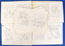 GERMAN HISTORY – POLITICAL HISTORY - WALTER HOFMANN ‘Von Waldl’ (1905-1977) ORIGINAL DRAWING COLL
