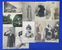 RUSSIA - COLLECTION OF 10x CZARIST RUSSIAN POSTCARDS c1904-17 - six of these featuring Russian