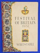 GREAT BRITAIN - FESTIVAL OF BRITAIN 1951 WHITSTABLE. A fine 36 page publication with 32