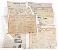 COLLECTABLE NEWSPAPERS (QTY) - large quantity mostly 19th c national and provincial, inc The