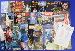Manchester Utd 1994/95 complete league season homes (19) plus Port Vale (Coca Cola), Wrexham (