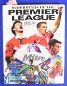Multi-Signed Superstars of The Premier League 1998/9 book hard back book, with DJ, signed internally