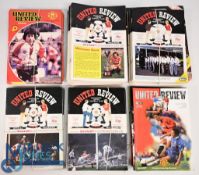 1980-1990 Manchester United Home Football programmes, league, cup European cup, a good collection,