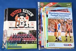 1987/88 Manchester Utd complete season home programmes nos. 1-24 and Manchester City (Albiston