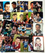 Rugby League signed colour Photographs: a good selection of British and international teams, incl