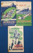 1946/7/8 League Championship Final Programmes etc (4): Wigan v Huddersfield v Wigan & Warrington &