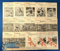 1958-1964 Wigan Rugby League multi signed programmes, 15 assorted home programmes 1958 v Swindon x