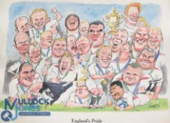 Lewis Moody Rugby Artworks etc (3): His property, pair of large colour photographs, c.20