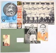 Football Autographs – Selection features Tom Finney and Stanley Matthews x4 – varying items