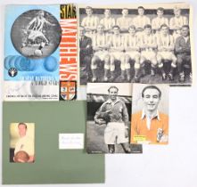 Football Autographs – Selection features Tom Finney and Stanley Matthews x4 – varying items