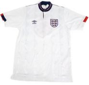 Glenn Hoddle 1988 England International Home Football shirt ‘No 4’ – worn against Holland in