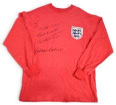 England World Cup 1966 Replica Signed Football shirt – personally inscribed ‘The Cat - Best Wishes