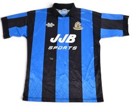 1994/95 Wigan Athletic Home Football Shirt in blue and black, short sleeve, Matchwinner/JJB, size