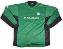 MG Sportswear Goalkeeper Shirt No 12 – Barclaycard sponsorship details, long sleeve, in green and