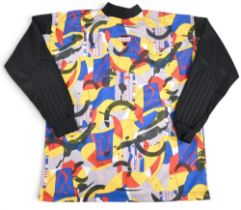1988 Sondico Premier Range Goalkeeper Shirt – multi-coloured, No1 to reverse, size L, worn by Bob ‘