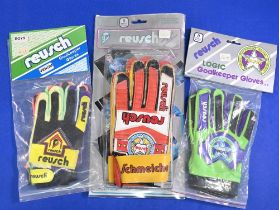 Vintage Reusch Goalkeeper Gloves (3) – features a pair of Peter Schmeichel retailed gloves size 8