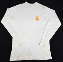 1960 Ferenc Puskas Real Madrid Match Worn Football Shirt No 10 – swapped with Mark Pearson