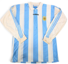 Diego Maradona Signed 1990s Argentina International Football shirt – worn during 1990s, white and