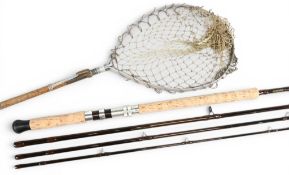 Unnamed carbon salmon fly rod made by Ed Gardyne, Deeside, on a carbon blank, 23” handle, alloy