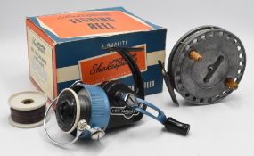 W A Homer Maker, Forrest Gate, London, The Flic-Em alloy centre pin/trotting reel, 4 1/8” narrow