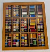 A collection of 120 Pearsalls Silks on wooden spools, made up of Naples, gossamer, marabou and stour