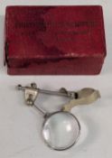 Hampsons Patent No 29576/10 (thumb) third hand magnifier. Very good condition, in original box