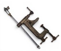 A vintage Eclipse Instrument Vice No 180 with double head jaws and ‘C’ clamp. Nice example