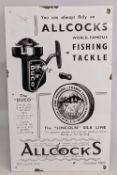 Reproduction Allcocks metal advertising sign – 12” x 20”