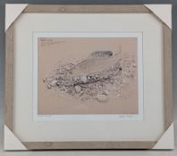 Artist Proof Print: David Miller Grayling, signed in pencil to margins - framed and mounted -