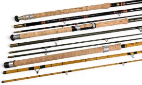 Gordons Hardy Matchman hollow glass rod, 12ft 3pc with spare tip (7” short), 24” handle with alloy