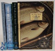 4x limited edition Fishing Books by Tony Miles – My Way with Chub 2005 (115/500) Signed, Big Fish