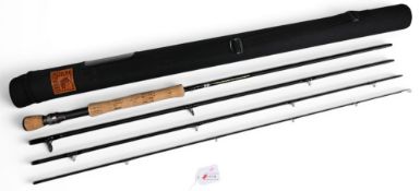 Fulling Mill World Class FM-GX Gold Fly carbon trout fly rod, Serial No GX-7104-10401, 10ft 4pc line
