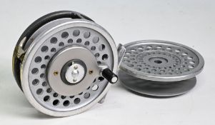 Hardy Bros “The Marquis 8/9” alloy multiplier trout fly reel with spare spool, 3 5/8” ventilated