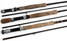 Bob Church Blagdon MK3 carbon trout fly rod, 9ft 6” 2pc line 6/8#, down locking reel seat, lined