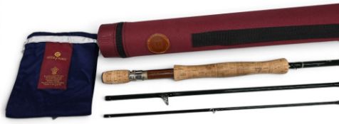Hardy Alnwick “The Gem” carbon trout fly rod, 10ft 3pc line 6#, alloy uplocking eel seat and